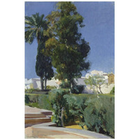 Corner of the Garden, Alcazar, Sevilla-Paper Art-14"x20"