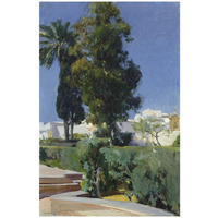 Corner of the Garden, Alcazar, Sevilla-Paper Art-22"x32"