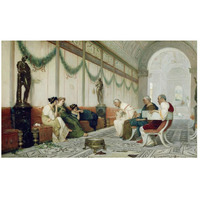 Interior of Roman Building with Figures-Paper Art-46"x28"