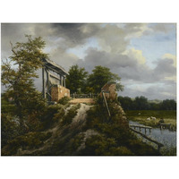 Bridge with a Sluice-Paper Art-50"x38"