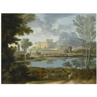 Landscape with a Calm (Un Temps calme et serein)-Paper Art-18"x14"