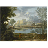 Landscape with a Calm (Un Temps calme et serein)-Paper Art-26"x20"