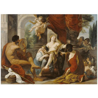 Hercules and Omphale-Paper Art-42"x32"