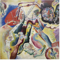 Painting with a Red Spot (Bild mit rotem Fleck), 1914-Paper Art-20"x20"
