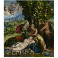 Mythological Scene-Paper Art-41"x46"