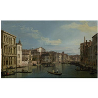 The Grand Canal in Venice from Palazzo Flangini to Campo San Marcuola-Paper Art-24"x15"