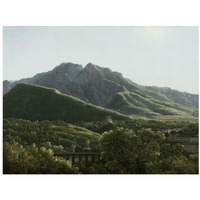 View of the Bridge and Part of the Town of Cava, Kingdom of Naples-Paper Art-34"x26"