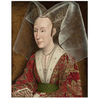 Portrait of Isabella of Portugal-Paper Art-18"x22"