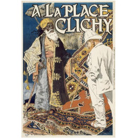 A la Place Clichy-Paper Art-26"x38"