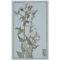 Aster on Green Ground-Paper Art-25"x38"