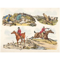 Hare Hunting, 1817-Paper Art-18"x14"
