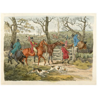 Sportsmen Within An Enclosure, 1817-Paper Art-26"x20"