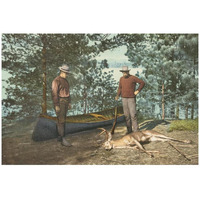 Hunting, Adirondacks, N.Y., 1898-Paper Art-32"x22"