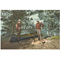 Hunting, Adirondacks, N.Y., 1898-Paper Art-38"x26"