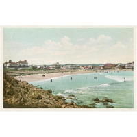 Bathing At York Beach, York Beach, Me., 1898-Paper Art-24"x16"