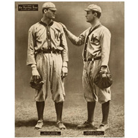 Walter Johnson And Charles E. Street, Washington American League, 1880-Paper Art-30"x37"
