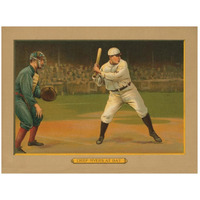 Chief Myers at Bat, Baseball Card, 1911-Paper Art-26"x20"