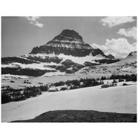 View from Logan Pass, Glacier National Park, Montana - National Parks and Monuments, 1941-Paper Art-18"x14"