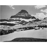 View from Logan Pass, Glacier National Park, Montana - National Parks and Monuments, 1941-Paper Art-24"x19"