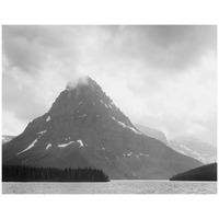 Two Medicine Lake, Glacier National Park, Montana - National Parks and Monuments, 1941-Paper Art-18"x15"