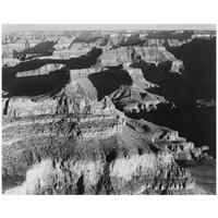 Grand Canyon National Park, Arizona - National Parks and Monuments, 1940-Paper Art-18"x15"
