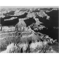 Grand Canyon National Park, Arizona - National Parks and Monuments, 1940-Paper Art-24"x20"