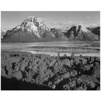 View toward Mount Moran, Grand Teton National Park, Wyoming, 1941-Paper Art-18"x15"