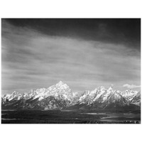 Tetons from Signal Mountain, Grand Teton National Park, Wyoming, 1941-Paper Art-18"x14"