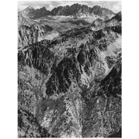 North Palisades from Windy Point, Kings River Canyon, proposed as a national park, California, 1936-Paper Art-14"x18"