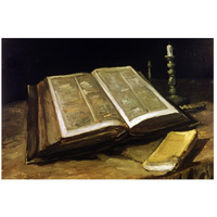 Custom Crop - The Bible: Still Life-Paper Art-26"x18"
