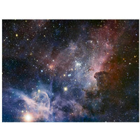 Carina Nebula Infrared from HAWK-I-Paper Art-34"x26"