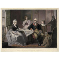 Washington and His Family-Paper Art-18"x14"