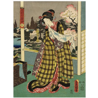 Costumes in Five Different Colors - Yellow (Ki)-Paper Art-14"x18"