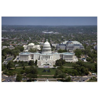 Aerial view, United States Capitol building, Washington, D.C.-Paper Art-32"x22"