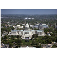 Aerial view, United States Capitol building, Washington, D.C.-Paper Art-38"x26"
