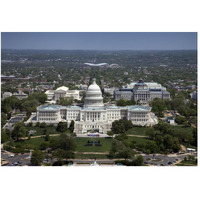 Aerial view, United States Capitol building, Washington, D.C.-Paper Art-50"x34"