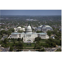 Aerial view, United States Capitol building, Washington, D.C.-Paper Art-62"x42"