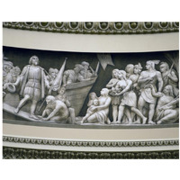 Landing of Columbus frieze in U.S. Capitol dome, Washington, D.C.-Paper Art-18"x14"