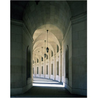 Arched architectural detail in the Federal Triangle located in Washington, D.C.-Paper Art-24"x30"