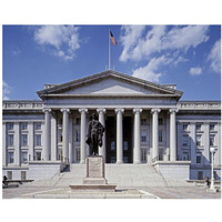 U.S. Treasury building, Washington, D.C.-Paper Art-37"x30"