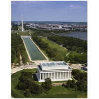 National Mall, Lincoln Memorial and Washington Monument, Washington D.C.-Paper Art-32"x42"