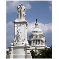The Peace Monument located in Peace Circle on the grounds of the U.S. Capitol, First St. and Pennsylvania Ave., Washington, D.C.-Paper Art-32"x42"