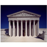 Supreme Court Building, Washington, D.C.-Paper Art-37"x30"