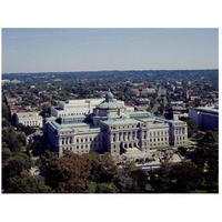 View of the Library of Congress Thomas Jefferson Building from the U.S. Capitol dome, Washington, D.C.-Paper Art-26"x20"