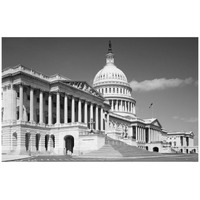 U.S. Capitol, Washington, D.C. - Black and White Variant-Paper Art-42"x27"