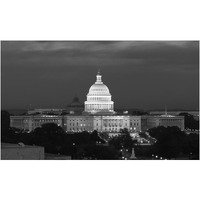 U.S. Capitol, Washington, D.C. Number 2 - Black and White Variant-Paper Art-24"x15"