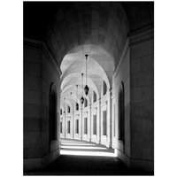 Arched architectural detail in the Federal Triangle located in Washington, D.C. - Black and White Variant-Paper Art-20"x26"