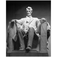 Lincoln Memorial, Washington, D.C. - Black and White Variant-Paper Art-22"x26"