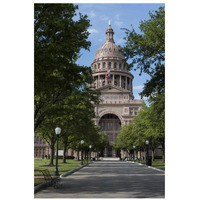 The Texas Capitol, Austin, Texas, 2014-Paper Art-22"x32"