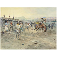 The Tenderfoot, 1900-Paper Art-42"x32"